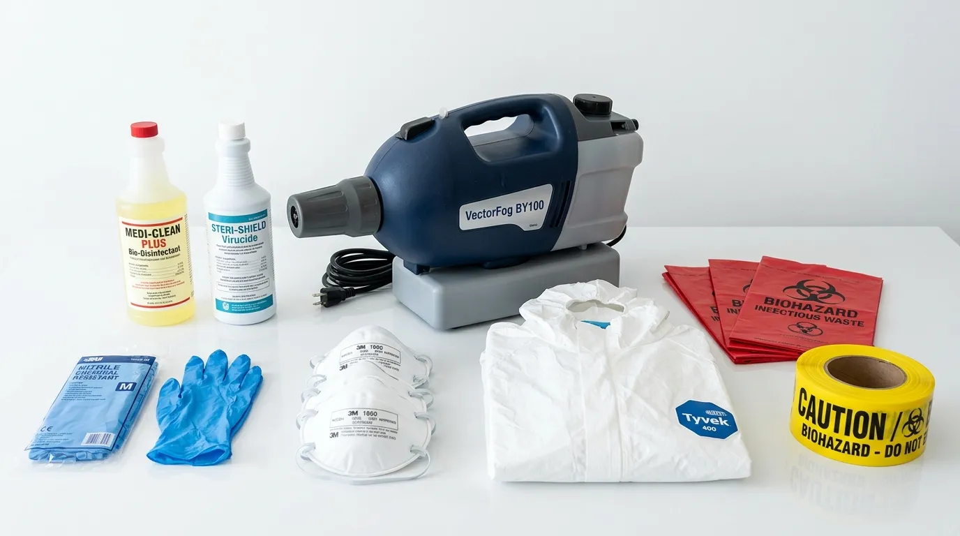 Professional biohazard remediation crew working in Franklin Lakes