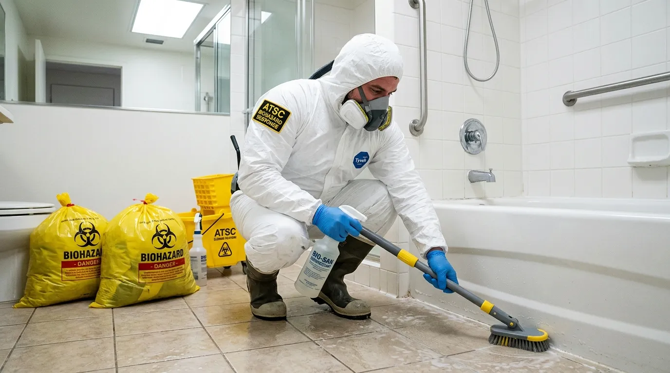 Decontamination equipment deployed for Blood Cleanup in Franklin Lakes